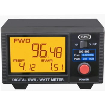 K-PO DG 503 MAX digitale SWR & Watt Meter K-PO DG 503 MAX digitale SWR & Watt Meter
