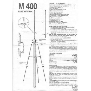 Sirio Starduster M-400 Basis Antenne Sirio Starduster M-400 Basis Antenne